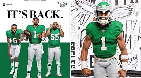 Eagles kelly green jerseys revealed after photos leak。